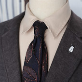 复古风立体肌理感窄款 高级感宴会舞台礼盒装 6CM男士 领带休闲韩版