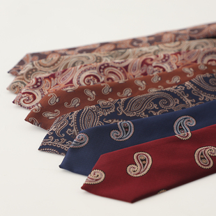 复古商务老钱风复古正装领带男士韩版8CM宴会酒会职业上班领带