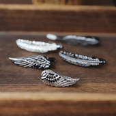 韩版 礼盒装 复古成人礼生日礼物 精工窄款 领带夹 男士 铜质羽毛潮款