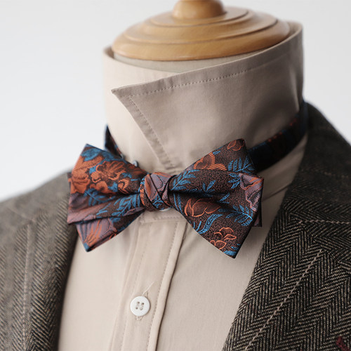 繁花系列复古双层领结