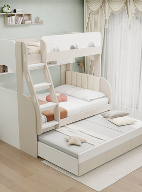 【香港包送货安装】小户型双层床上下同宽子母床高低床储物床定制