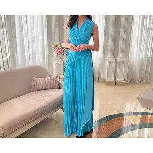 wide leg one 纯色阔腿连体长裤 pants color piece women 女Solid