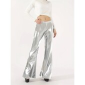 喇叭裤 flared Lacquer sexy 漆皮性感修身 fit leather slim pants