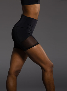 Wide Waist Mesh Panel Yoga Track Pants宽腰网纱拼接瑜伽运动裤