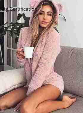 Rompers Autumn winter keep warm  long sleeve Home Jumpsuits