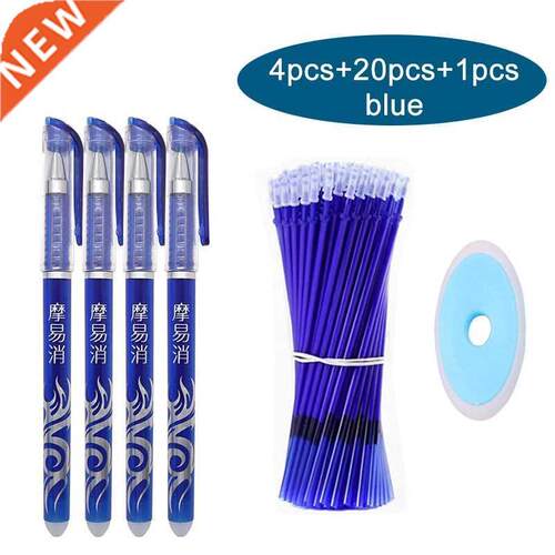 25Pcs/Lot Cat Erasable Pen Set Cute nicorn Pens Washable Gel