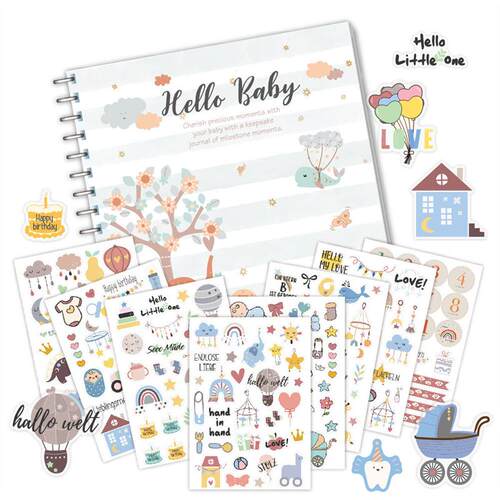 DIY Milestone Memorial Handwritten Baby Growth Record Book