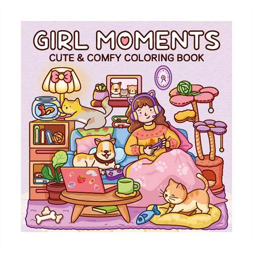 girl the graffiti coloring painting book cute and comfortabl