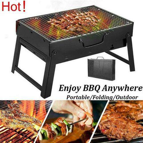 BBQ Barbecue Grill Folding Portable Charcoal Stove Camping