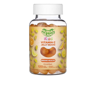 美国Human Beanz儿童维生素 C 果冻豆爆裂柑橘味 120 粒