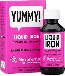 美国NovaFerrum Yummy 婴幼儿儿童滴液 液体铁补充剂120ml