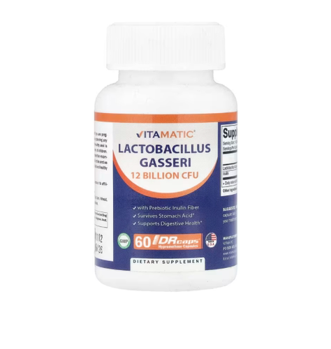 美国Vitamatic加氏乳杆菌120亿CFU60粒Drcaps®羟丙基甲基纤维素