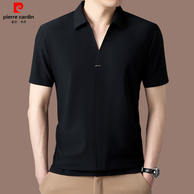 皮尔卡丹夏季男士休闲百搭polo衫