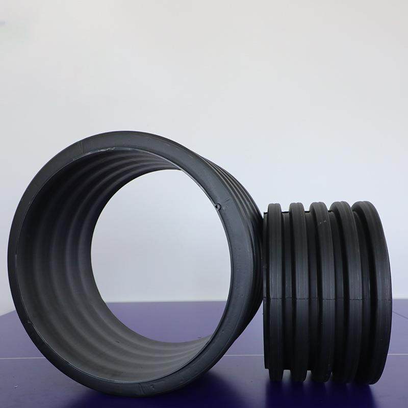 hdpe双壁波纹管dn800 大口径排污管道厂家供应聚乙烯波纹管排水管