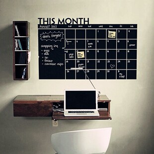 1Pcs Home Office Decor Chalk Board Blackboard Monthly Calend
