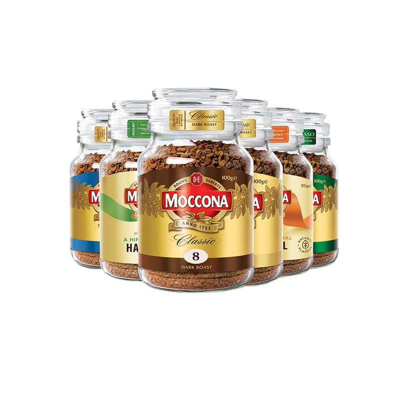 现货Moccona摩可纳咖啡进口冻干速溶黑咖啡5号8号10号100g/400g