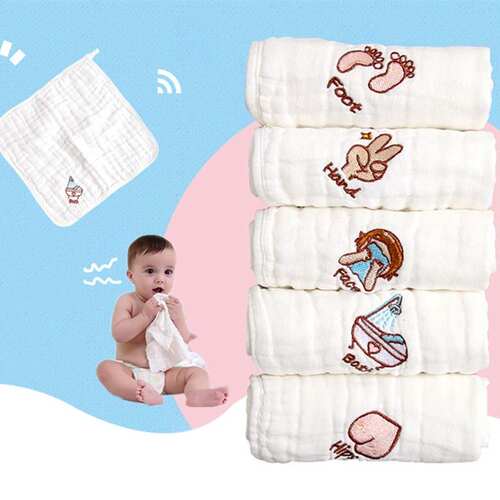 cotton gauze baby face saliva towel handkerchief for infant