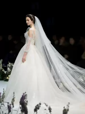 Manchen Fang (Anne's Wonderland) French light wedding dress 2021 new bride girl dream Super fairy wedding dress