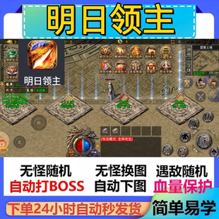 明日领主辅助脚本云手机定计时黑科技传奇挂机软件全自动盒子现货