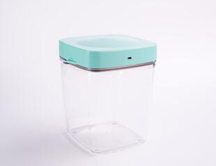 食品级厨房充电式方形玻璃全自动真空密封罐保鲜储存茶叶干果咖啡