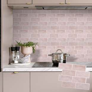 立体防水防潮3D装 瓷砖贴 饰墙面贴纸厨房耐高温防油污墙纸自粘软装