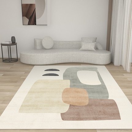 地毯客厅轻奢北欧沙发茶几垫床边现代简约灰色卧室家用地毯大面积