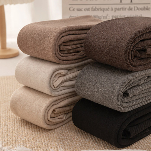 深灰色加绒加厚打底裤女秋冬季保暖超厚绒咖色连裤袜踩脚500g外穿