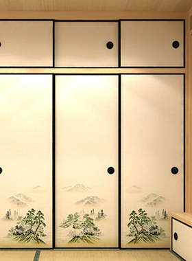 福斯玛门日式移门定制隔断门榻榻米和室门滑动隔断衣帽间门推拉门