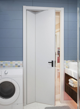 日式实木三七折叠门隔断门移门浴室门隐形门移门卫生间门厕所门