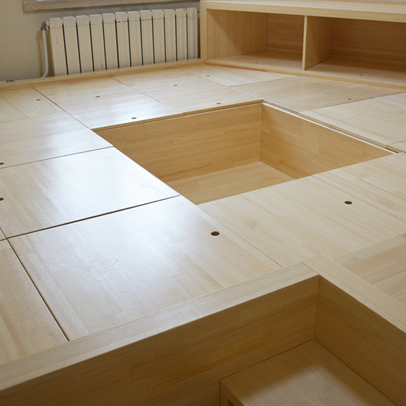 全屋定制榻榻米床卧室地台定制床实木储物柜橡木整体松木组合箱体,全屋定制,和室几桌,淘宝优惠券,粉丝福利购,淘宝优惠卷