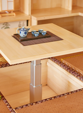 日式升降机手动阳台地台升降器手摇和室升降台榻榻米餐升降桌家用