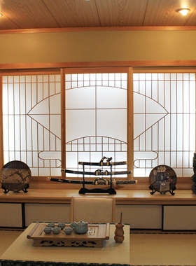 定做日式榻榻米异形格子门和室格子窗吊轨樟子门房间隔断推拉门