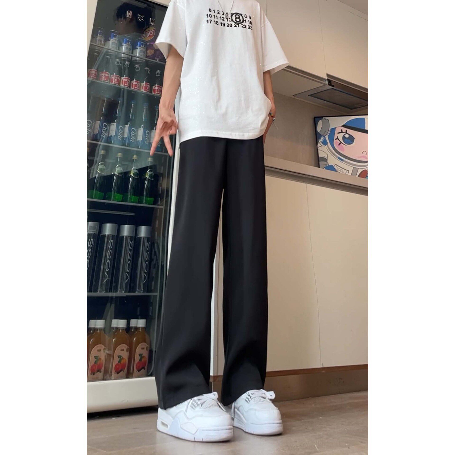 夏季潮流cleanfit直筒宽松ins潮流高街长裤新款男生西裤DY285-P55,男装牛仔裤,星座808A-1