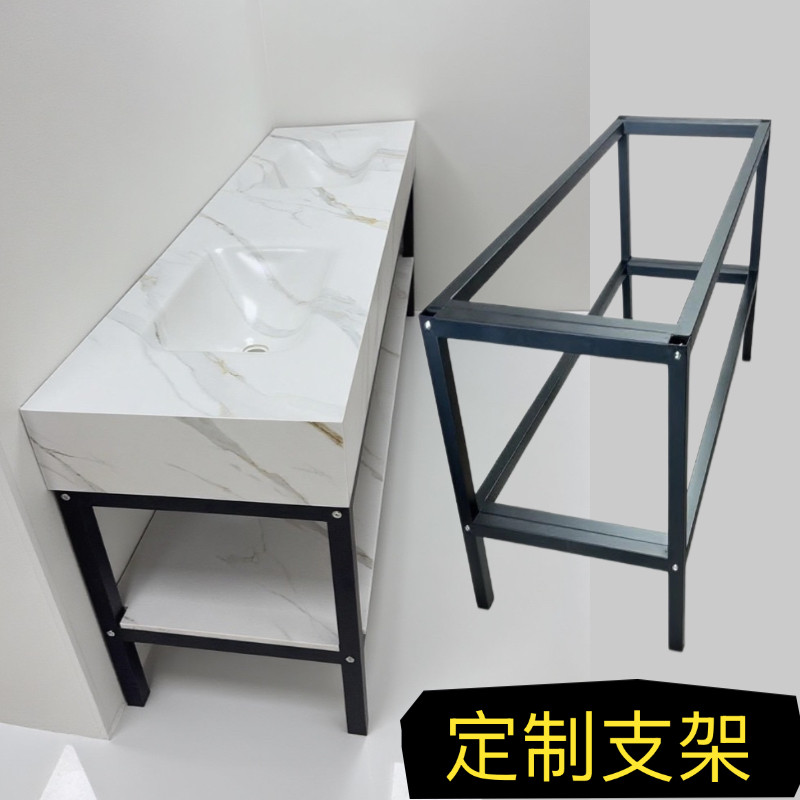 一体盆洗手盆陶瓷支架落地式洗脸盆酒店卫生间洗漱台免打孔展示架