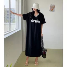 stylenanda夏季新款韩国代购流行显瘦时尚舒适可爱字母短袖连衣裙