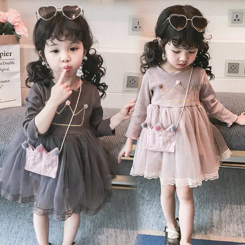 女童连衣裙春装2020新款洋气儿童1-7春秋小女孩公主裙子蓬蓬纱裙