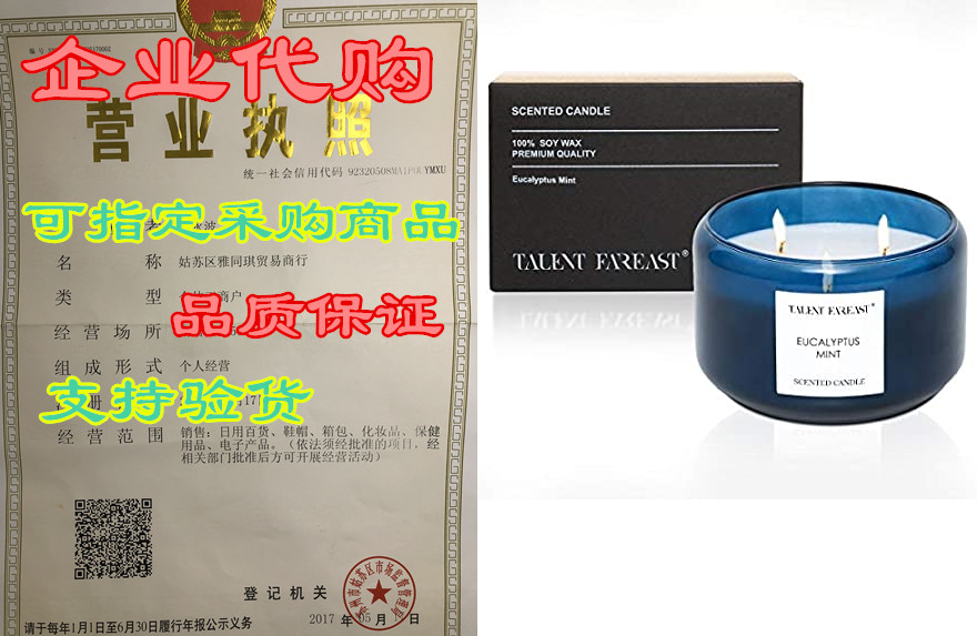 eucalyptus mint jar candle scented for home relaxing 16 o