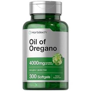 Capsules Softgel 300 4000mg Naturally Oil Oregano