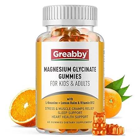 Magnesium Glycinate Gummies with Vitamin B12- chewable f