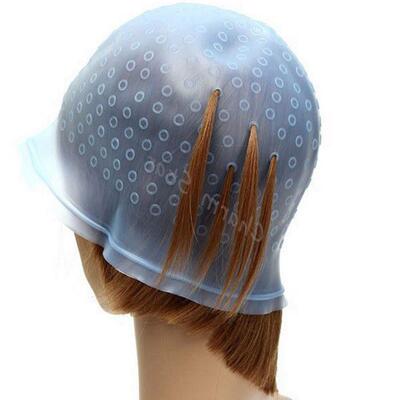reusable hair colouring highlighting dye cap with