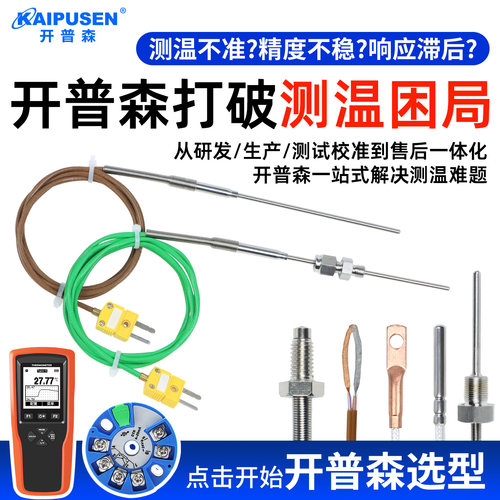 开普森K型热电偶PT100热电阻探头