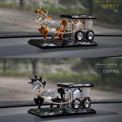 水晶马车汽车香水座车载