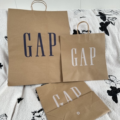 GAP专柜购物袋 全新正品服装手提袋 羽绒服袋