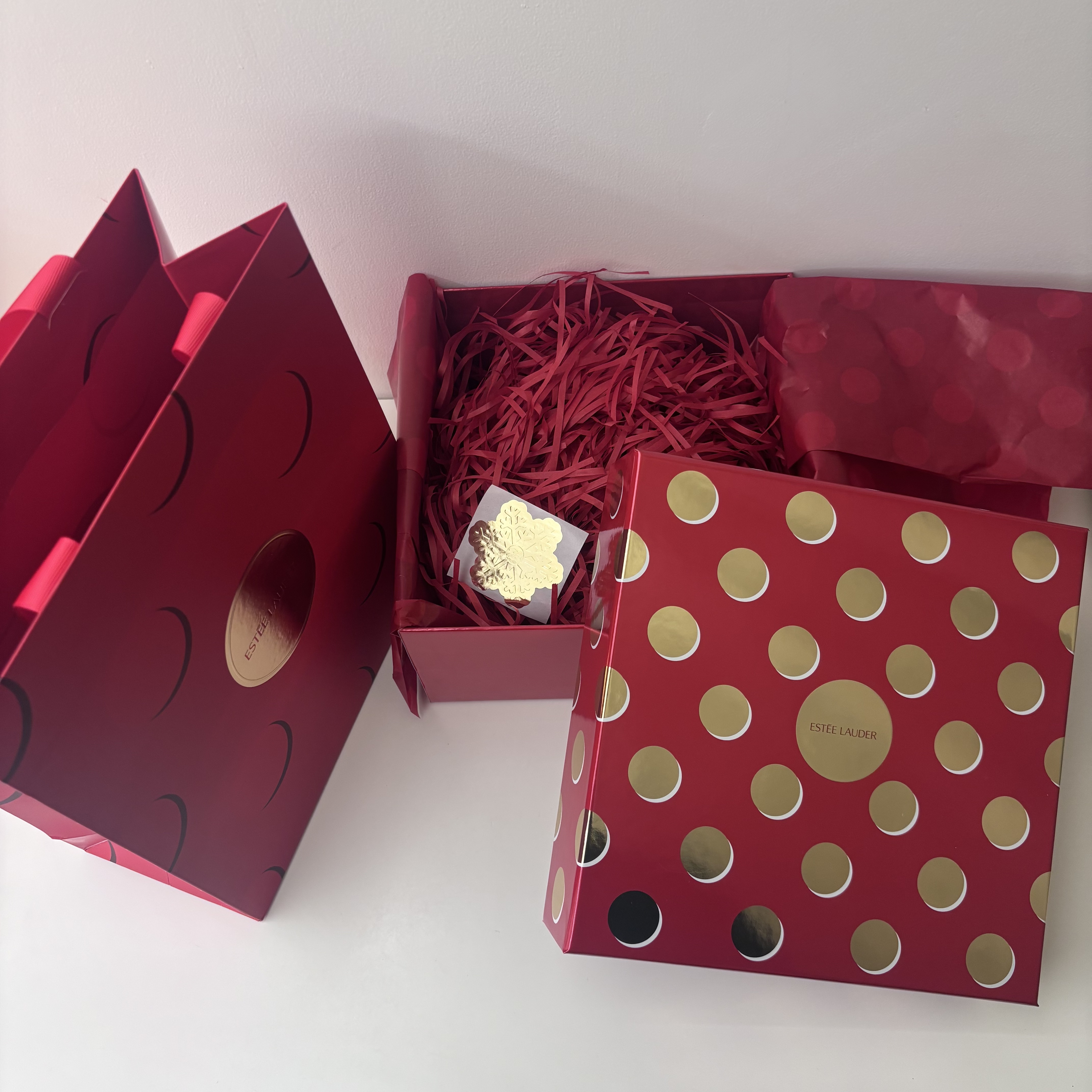 柜台雅诗兰黛礼品盒小棕瓶包装盒手提纸袋包装护肤品礼品空盒袋子