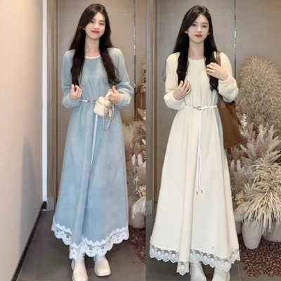 高级感法式连衣裙子女早