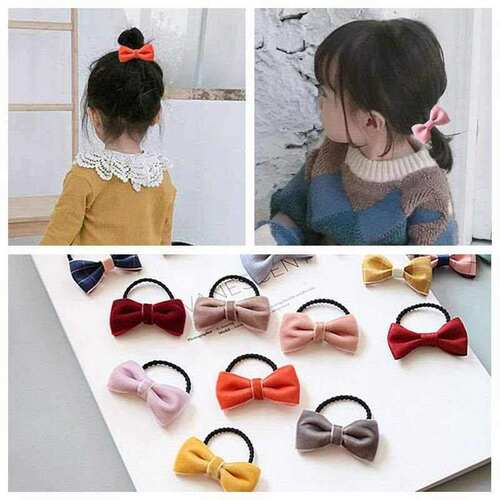 baby hair band baby headband rubber band girl's plaid cl