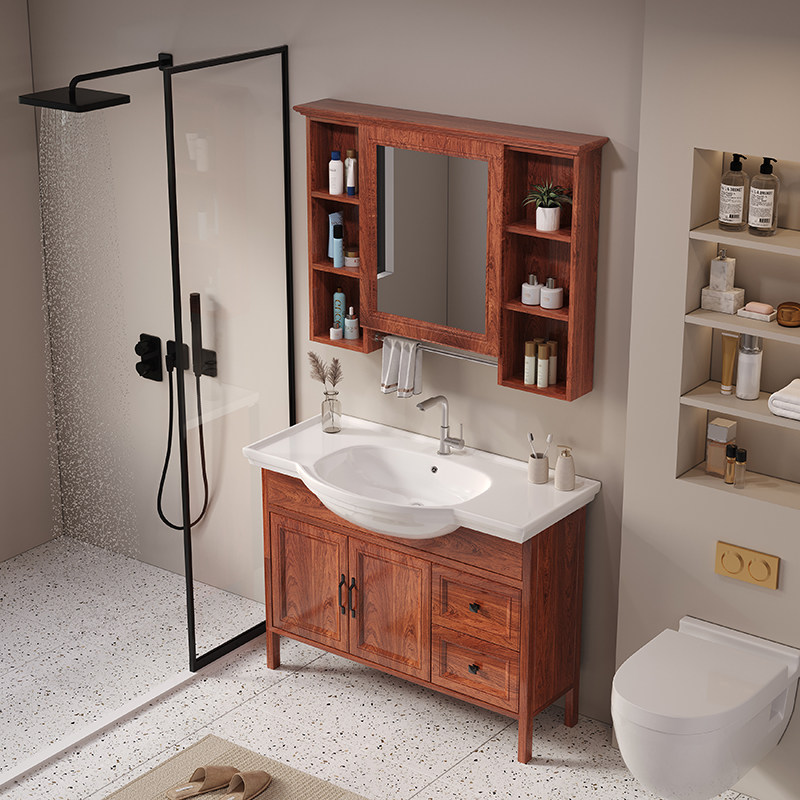 碳纤维落地柜浴室柜组合卫生间防水洗脸盆一体陶瓷盆洗手盆洗漱台,家装主材,浴室柜组合,淘宝优惠券,粉丝福利购,淘宝优惠卷