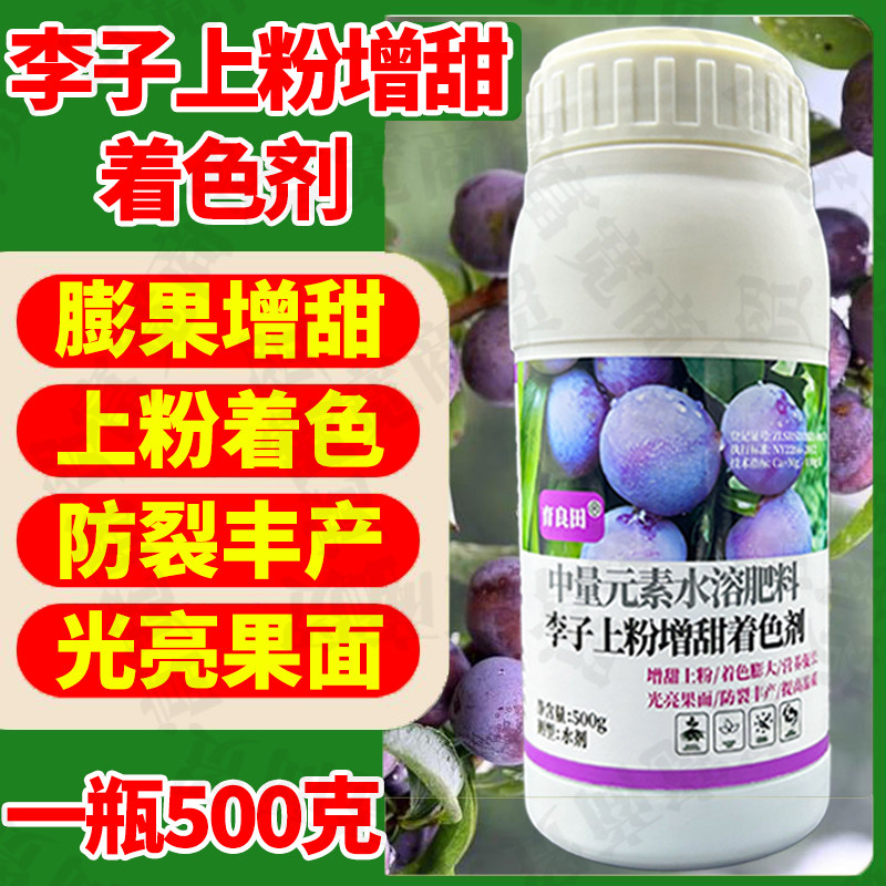 李子膨大增甜剂蜂糖李五月脆黑布林三华李金秋晚脆李子上粉着色剂