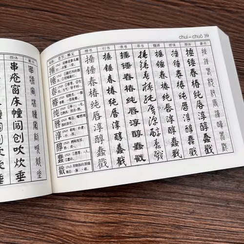 包邮书法九体字典书法