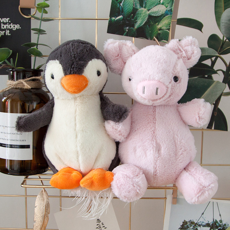 企鹅丑萌公仔迷你抱枕毛绒玩具